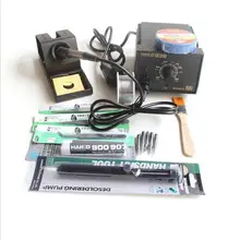 HAKKO 936 паяльная станция Электрический утюг + A1321 керамический нагревательный элемент + много подарков, как фото 220 В