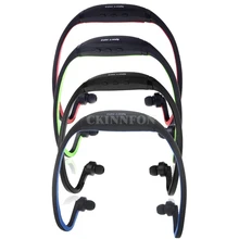 50 шт./лот 4 цвета Спорт MP3 WMA Музыкальный плеер TF/Слот карты Micro SD Беспроводная гарнитура наушники без Bluetooth