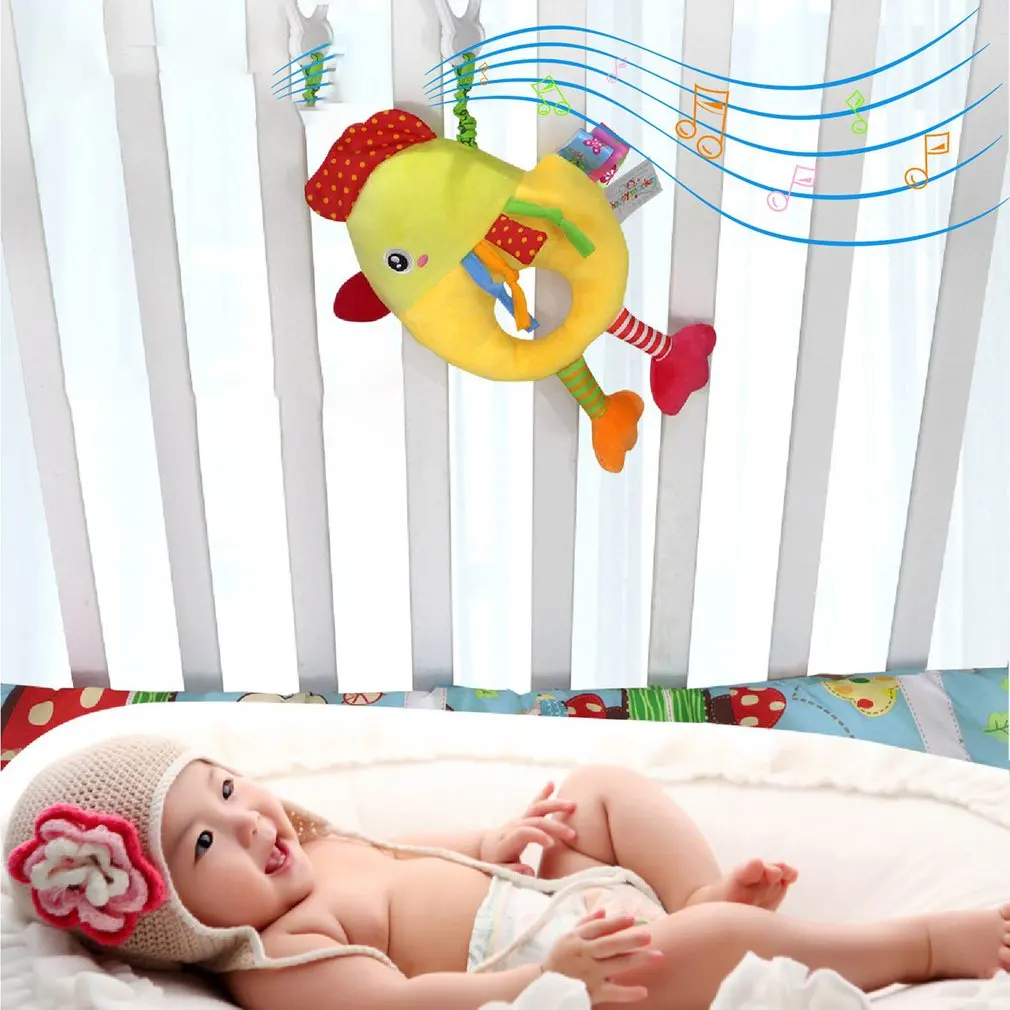 Детская коляска для новорожденных, подвесная игрушка, детское музыкальное кольцо, колокольчик, играющий на день рождения, подарки