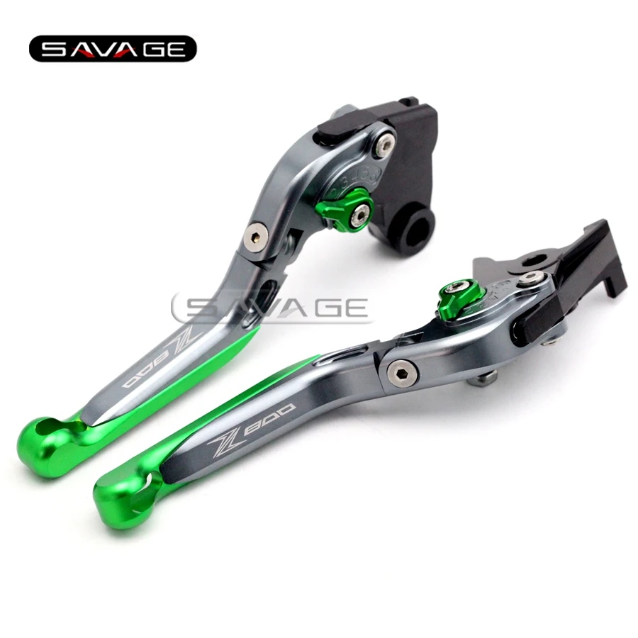 

For KAWASAKI Z800 /E Version 2013 2014 2015 2016 Titanium Motorcycle Adjustable Folding Extendable Brake Clutch Lever Logo Z 800