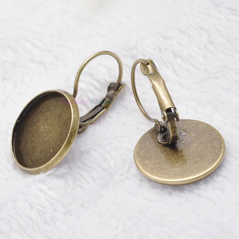 10 шт 8 мм 25 DIY камея стекло кабошон бронзовые посеребренные спицы серьги крючки
