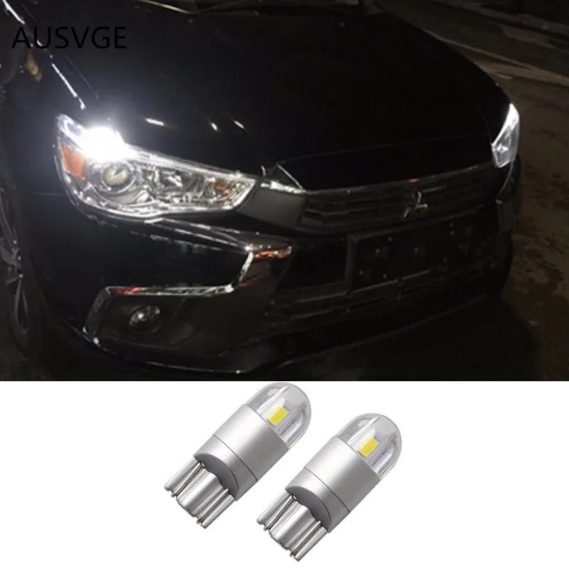 2 шт. Автомобильные светодиодные лампы T10 W5W для Mitsubishi asx lancer 9 10 pajero outlander l200 colt