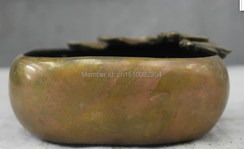 

Chinese China Folk Culture Handmade Brass Bronze Statue Goldfish incense burner