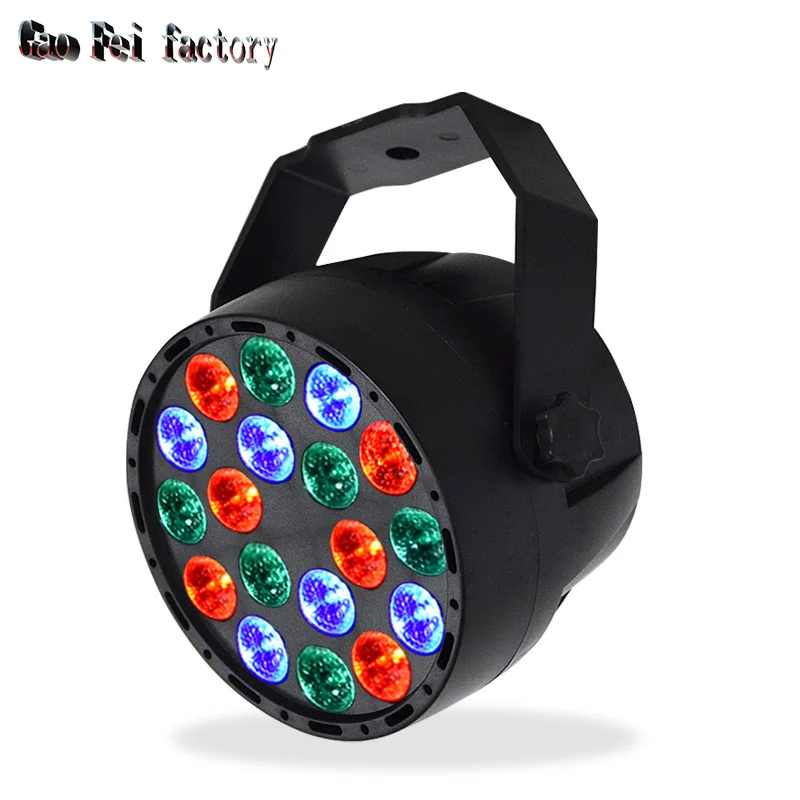 

LED Par 18x3W RGB Par Light With DMX512 for disco DJ projector Stage Lighting