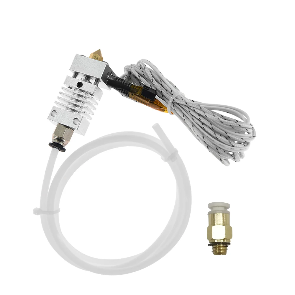 Металлический Hotend экструдер Кабельный комплект с 0 4 мм латунным соплом