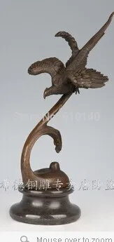 

Garden decor statues bronze animal sculpture flying bird bronze statues