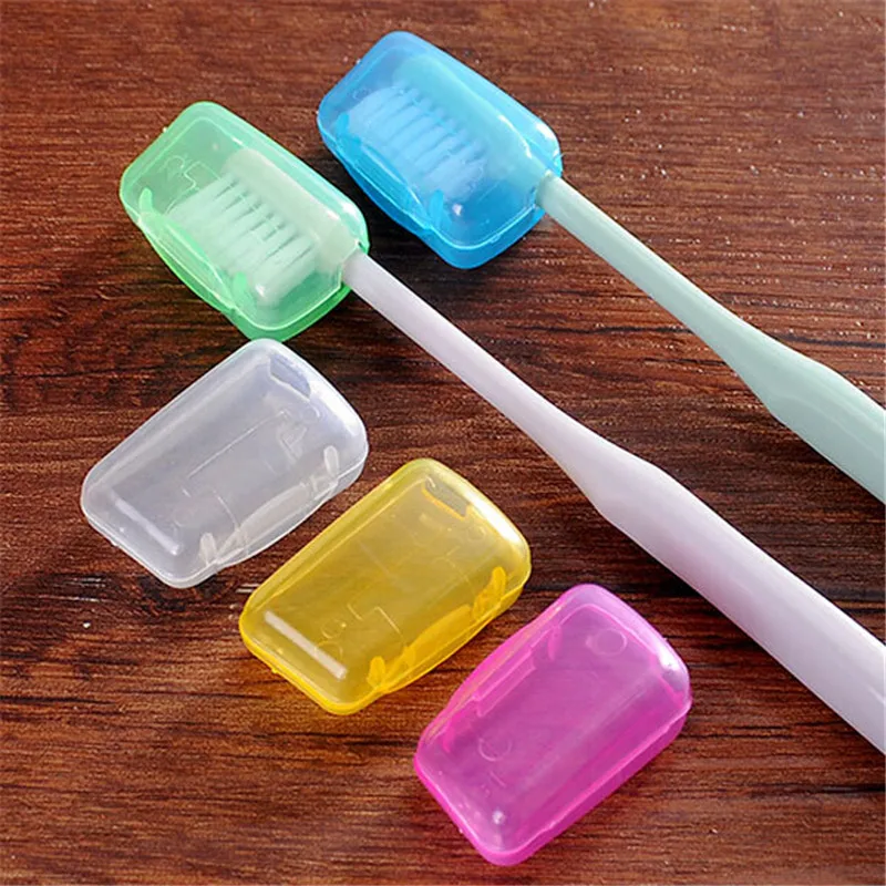 Bathroom Travel Toothbrush Case Brush Protective Caps Storage Box Plastic 