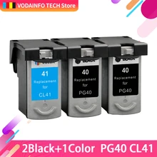 3 шт. = 2bk+ 1cl PG-40 CL-41 PG40 CL41 чернильный картридж для принтера Canon принтерам Pixma MP140 MP150 MP160 MP180 MP190 MP210 MP220 MP450 MP470