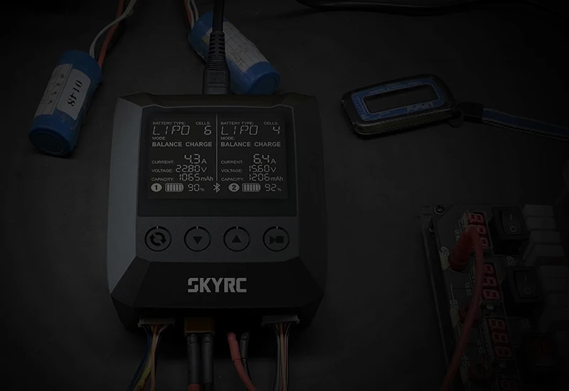 Origina SKYRC B6 Nano Duo 2X100 Вт 15A AC Bluetooth умное зарядное устройство СОП зарядное устройство Поддержка небесное зарядное устройство приложение