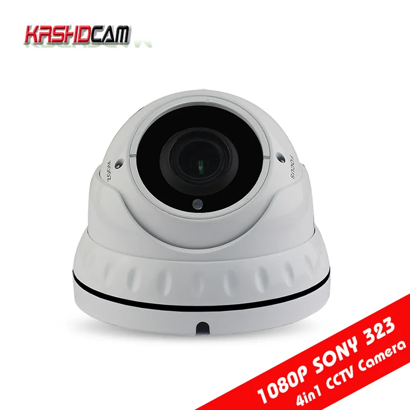 

full hd 1080P AHD/CVI/TVI camera outdoor waterproof sony323 sensor dome vandalproof Night Vision 1920*1080 security cctv cameras