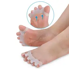 

1 Pair Silicone Foot Care Gel Bunion Protector Toe Separators Straightener Spreader Correctors Correction A4