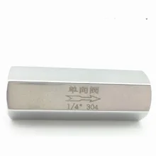 1/"-1 дюймов женский резьбовой обратный односторонний обратный клапан из нержавеющей стали 304 высокотемпературный обратный клапан