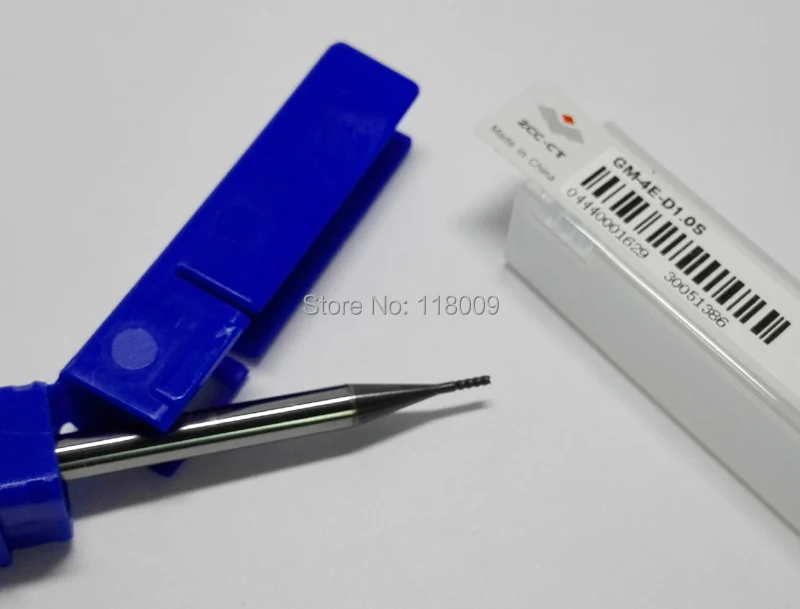

2pcs 1mm GM-4E-D1.0s Original ZCC.CT Carbide 4 Flutes Flat end mills D1*3*D4*50