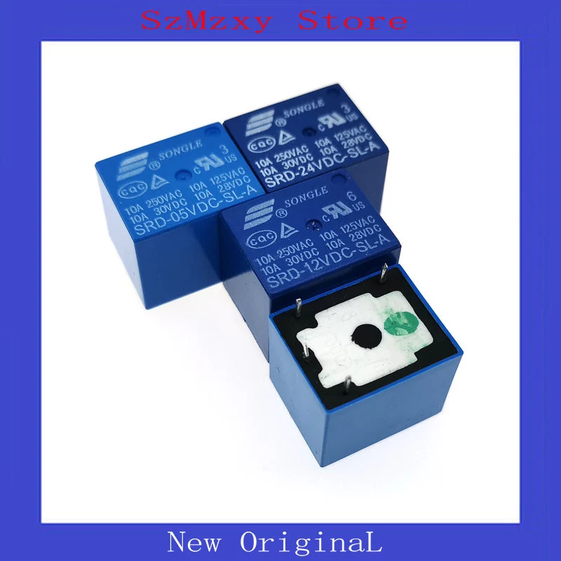 

10PCS/lot NEW Relay SRD-24VDC-SL-A SRD-12VDC-SL-A SRD-05VDC-SL-A 5V 12V 24V DIP4