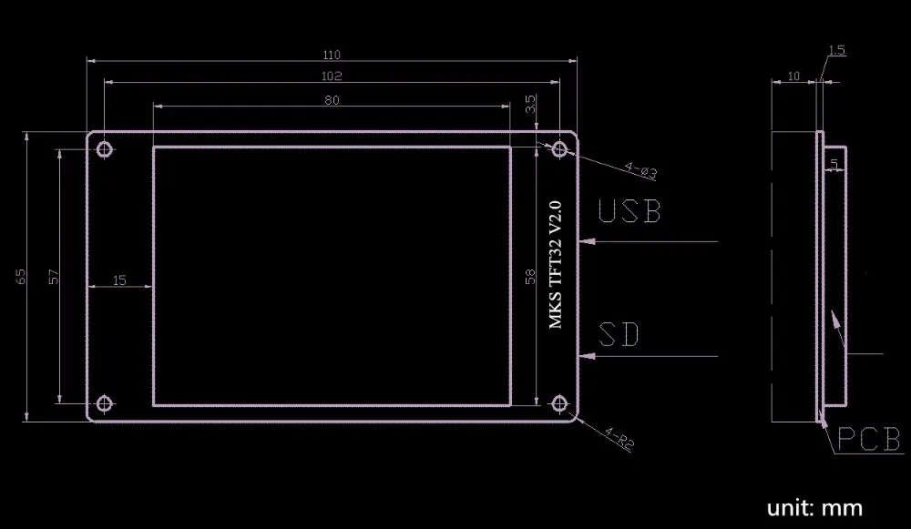 MKS TFT 32 v4.0 сенсорный экран+ MKS слот SD карты Модуль расширения всплеск ЖК-дисплей TFT 32 прикосновение TFT3.2 дисплей RepRap TFT монитор