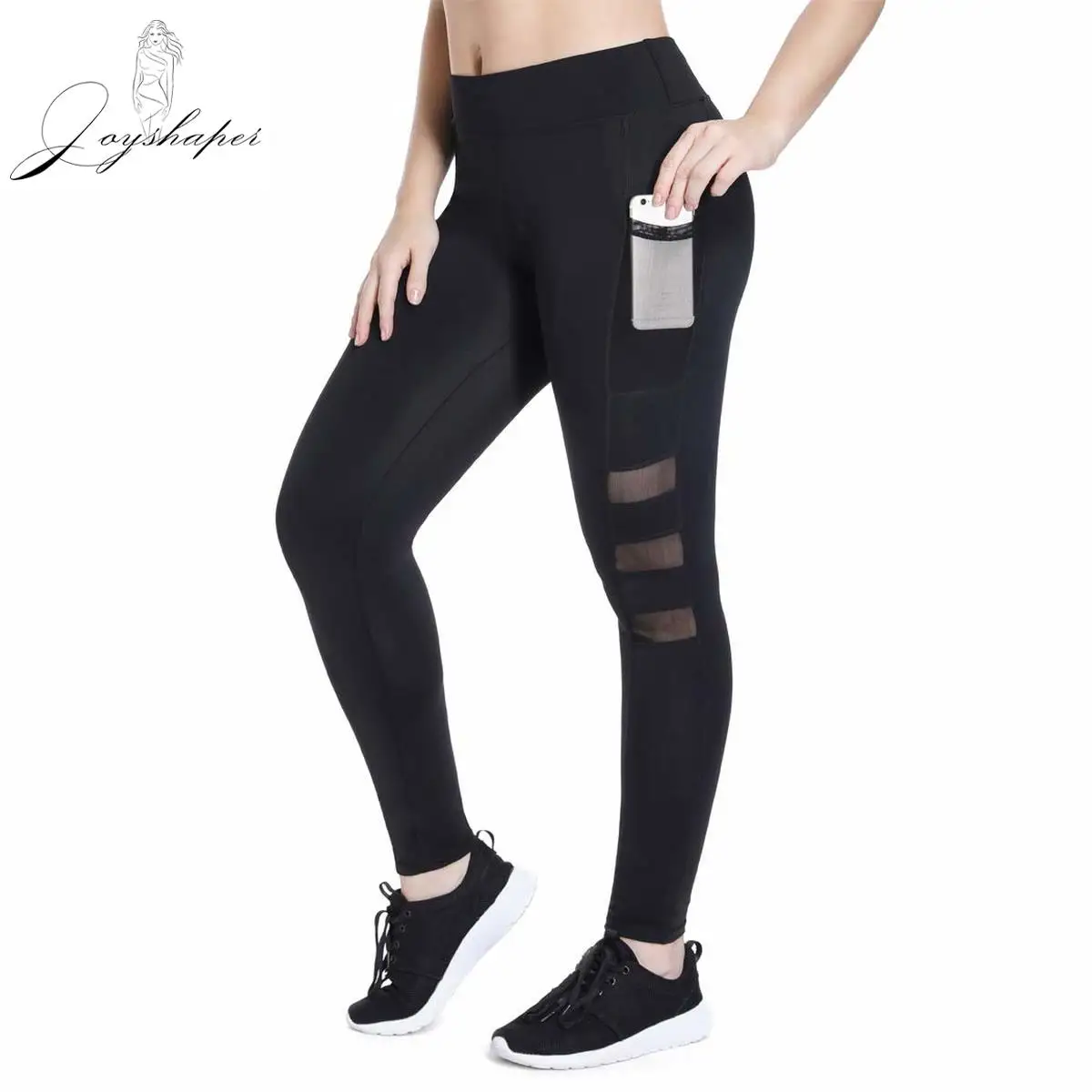 

2019 Fashion Fitness Patchwork Leggings with Pockets Slim High Waist Elasticity Workout Leggins Breathable Women Push Up Pants
