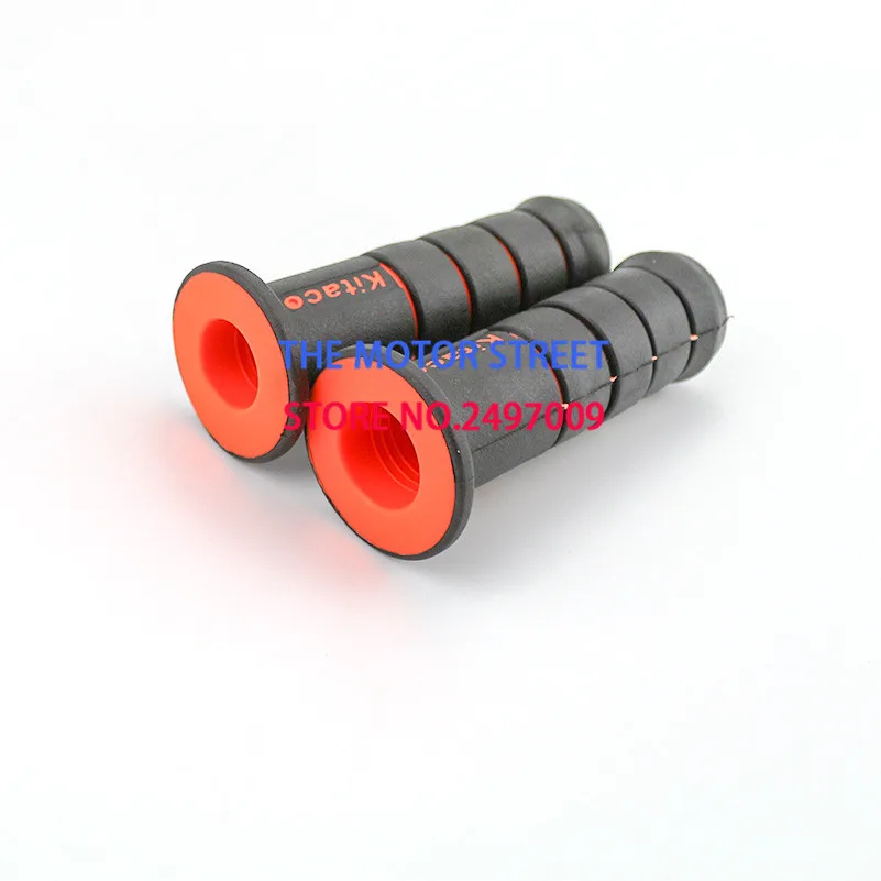 

free shipping orange Universal Handlebar Grips MOTO GP Rubber Dual Compound bar Grip Pit Dirt Bike Motocross Motorcycle
