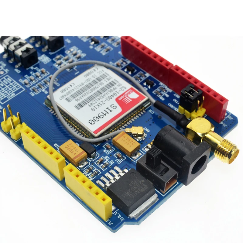 Макетная плата SIM900 850/900/1800/1900 МГц GPRS/GSM комплект модуля для Arduino|Интегральные