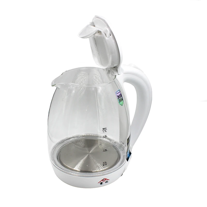 NEW Amazing BlueLED Glass Electric Kettle AutomaticElectric High BorosilicateGlass Kettle Kitchen Appliances1 7 liters du