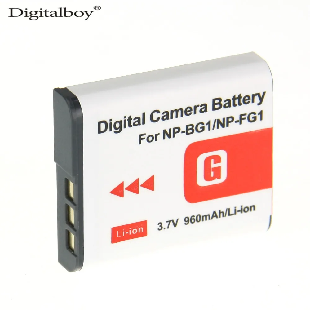 

DigitalBoy 960mAh 1PCS NP-BG1 NP BG1 NPBG1 Camera Replacement Battery For Sony HX30 DSC-W100 DSC-W120/L DSC-W120/P DSC-W