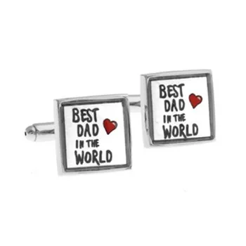 

Best Dad In The World Cufflink 15 Pairs Wholesale Free Shipping