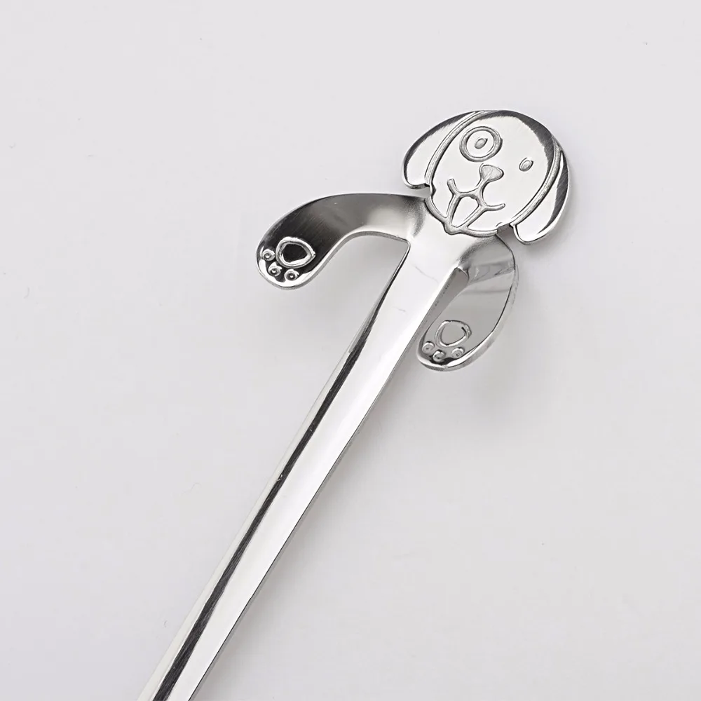 Подвесная ложка мешалка с изображением собаки из нержавеющей стали|coffee tea spoon|spoon