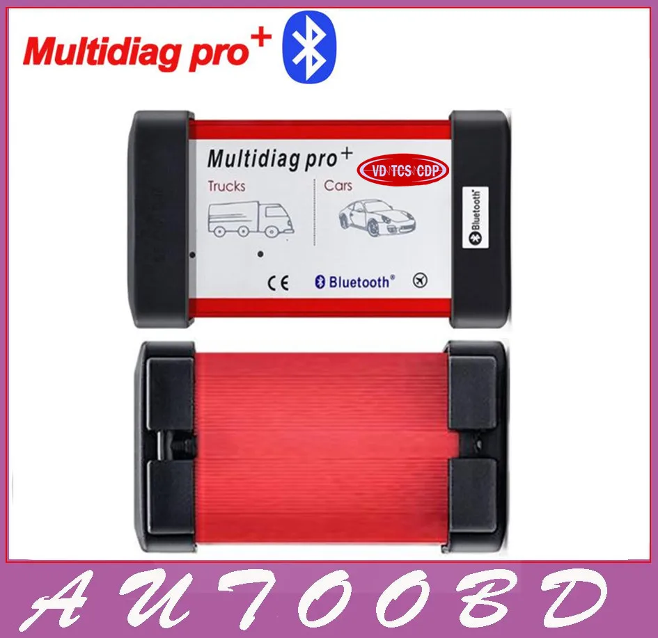 2pcs DHL Free VD TCS CDP PRO Red Multidiag pro with bluetooth 2014 R2 keygen software