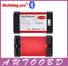 2pcs DHL-Free VD TCS CDP PRO Red Multidiag pro with bluetooth 2014.R2 keygen software OBDII Cars&Trucks diagnostic tool