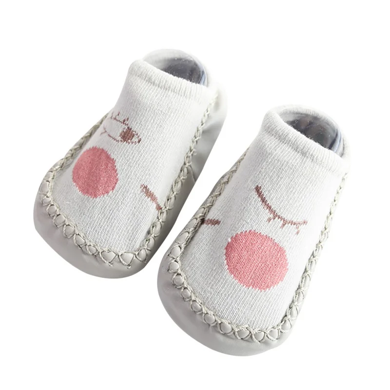 Новые весенние хлопковые носки с рисунком глаз для маленьких мальчиков и девочек Теплый нескользящий носки-тапочки теплые носки для маленьких девочек от 12 до 18 месяцев