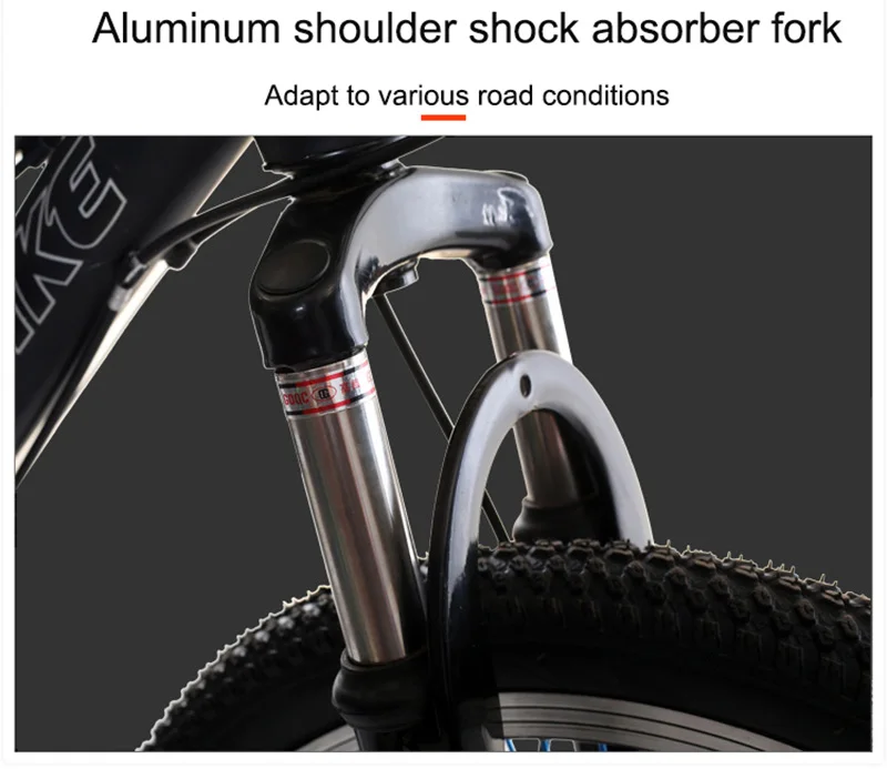 Clearance Mountain Bike Students Adult Speed Change Two-Disc Brake Shock Absorber 22-Inch Mountain Bike 1