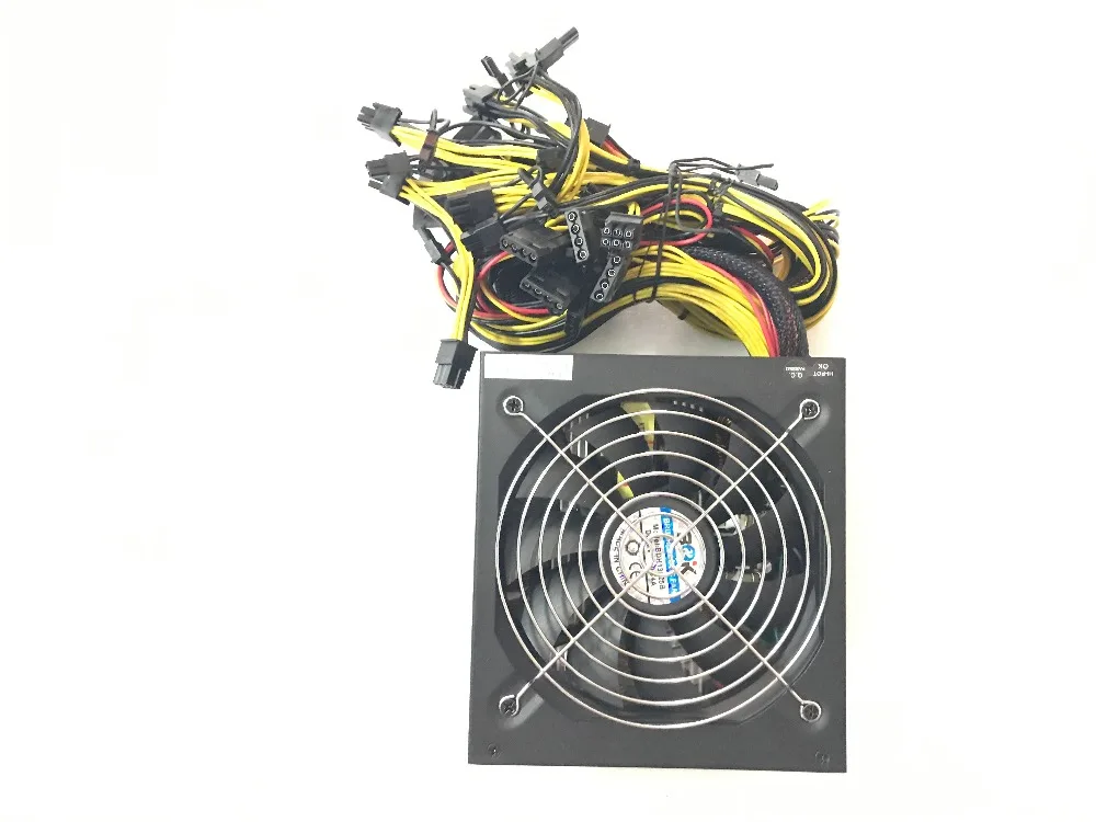 ETH ZCASH MINER Gold POWER KENWEI 1800 Вт с кабелем питания ETH miner источник питания для R9 380/390 RX 470/480 RX 570/580 6 GPU карт