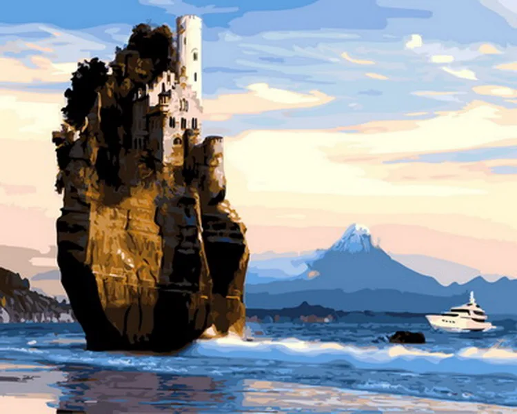 Картина маслом по номерам без рамки 5065 см|Рисование и каллиграфия| |