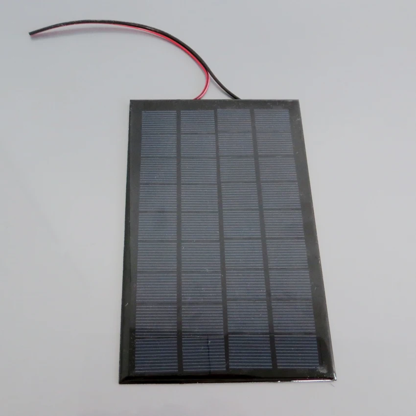 

9V 3W Solar Panels + 20CM Red-Black Line Photovoltaic Panels DIY Charger