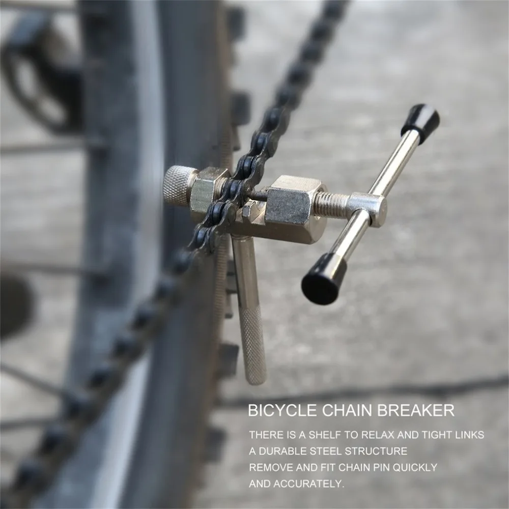 

Bicycle Chain Breaker Removal Tool cycle Chain Rivet Repair Tools Durable Steel Breaker Splitter Pin Remove Replace Bicicleta