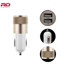 5 шт./лот Универсальный двойной USB Автомобильное Зарядное устройство для huawei p8 p9 2 USB автомобиль Зарядное устройство для iPhone 7 Plus 6S 6 5S 5c 5 2.1A 1.0A Зарядное устройство