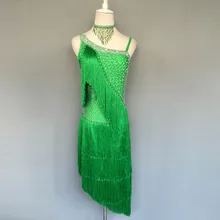 Стиль латинский танцевальный костюм сексуальные камни кисточкой латинские танцевальные платья для женщин конкурс латиноамериканских танцев платья A37 S-4XL