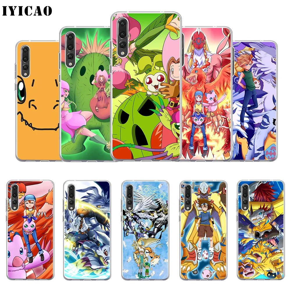 IYICAO Digimon Adventure Мягкий силиконовый чехол для телефона Huawei P30 P20 Pro P10 P9 P8 Lite P Smart TPU
