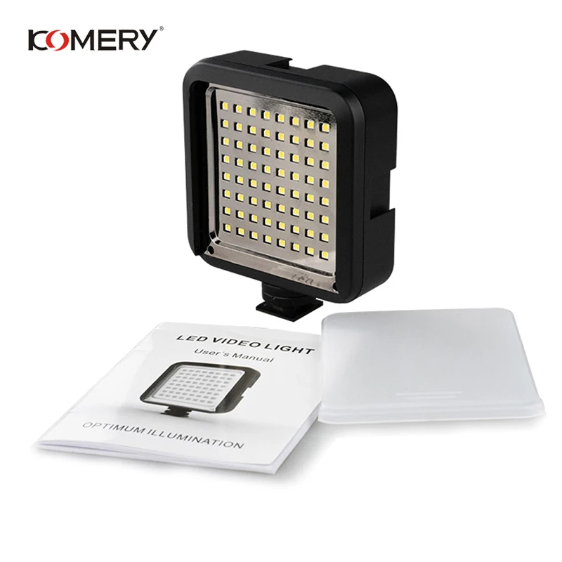 

KOMERY LED Video Light High Brightness Camera Fill Light 64LED Bulbs For Major Brands Of Camera And Camcorder