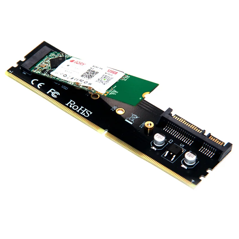 Адаптер для SSD накопителя DDR3 DDR4 DDR2 на M2 M.2 NGFF B Key карта переходника SATA 15 контактов
