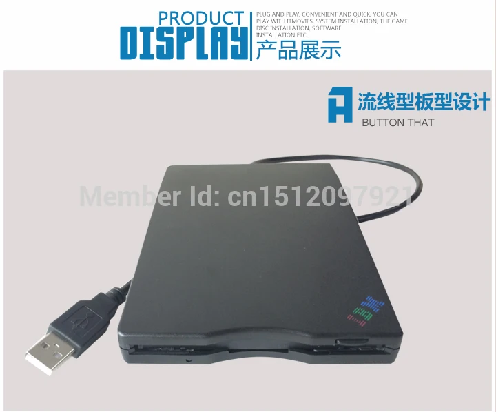 الشحن مجانا سليم المحمولة usb 2.0 الخارجية محرك الأقراص 1.44 ميجابايت المرن fdd لأجهزة الكمبيوتر ويندوز 7 8 دفتر usb القرص الناعمة