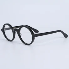 Очки, оправа для мужчин и женщин, Ретро стиль, Круглый, компьютерная, оптическая, Jonny Depp, очки, оправа для очков, для мужчин, прозрачные линзы, чехол ZY087