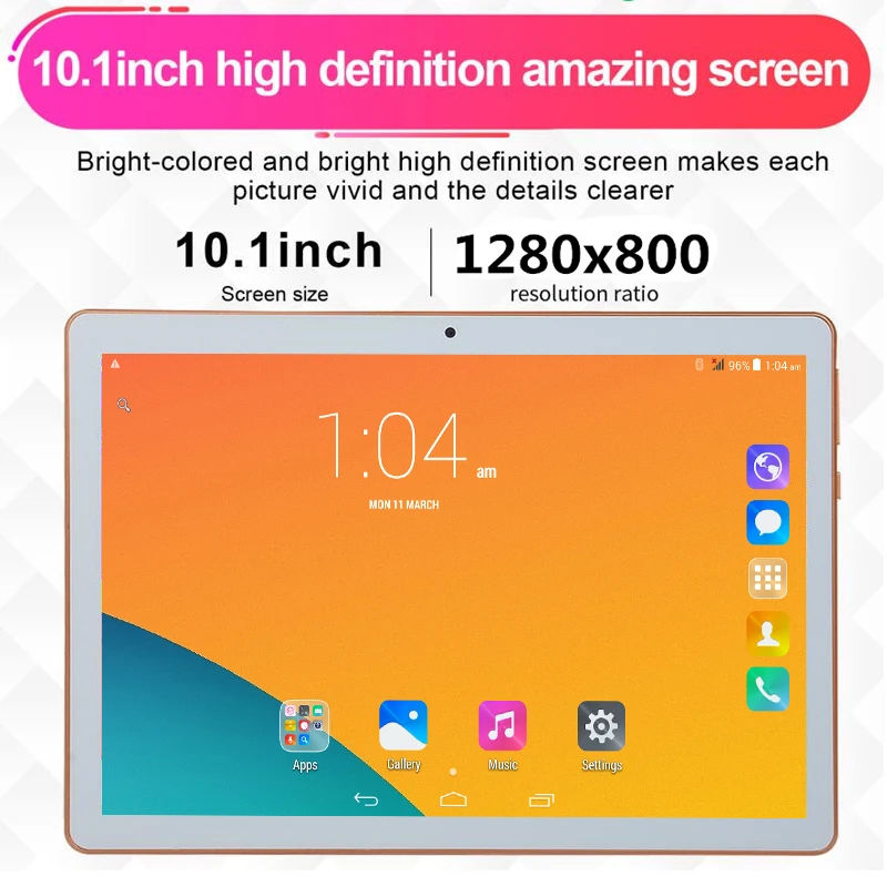 

T805C 10 inch Original 3G Phone Call Android 6.0 Quad Core Ram 6G Rom 128GBAndroid Tablet pc WiFi Bluetooth GPS IPS Tablets 10.1
