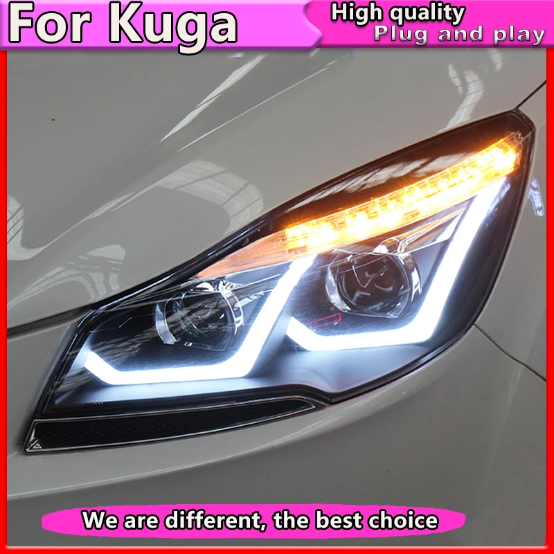 Автомобильный Стайлинг для Ford Kuga Escape фары 2013 2016 светодиодные DRL Биксеноновые