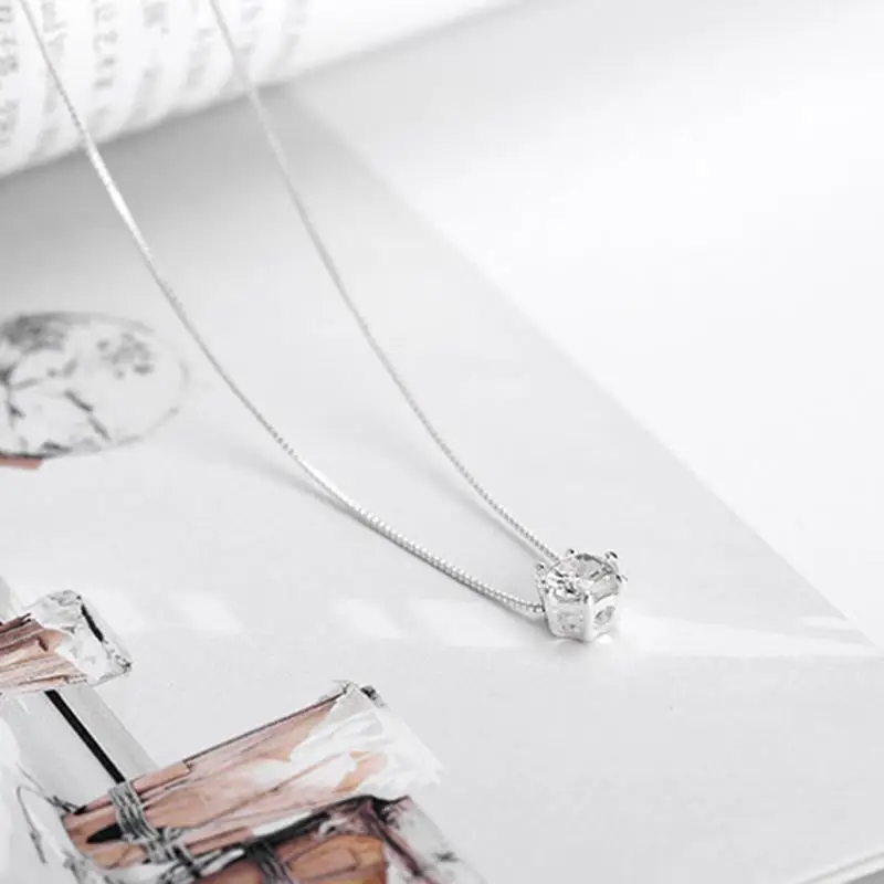 

Fashion Women Zircon Pendant Clavicle Chain Charm Necklace Jewelry Gift