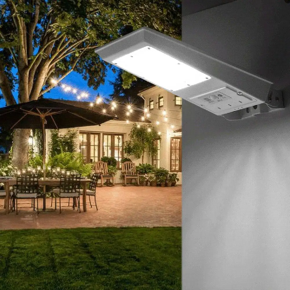 

LAIDEYI 20W Solar Powered LED Street Light Outdoor Waterproof Motion Sensor LED Pole Wall Street Path Light For Garden