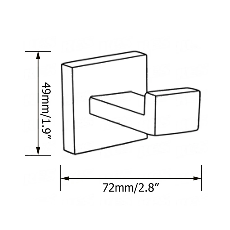 Hongdec ванная комната 304 из нержавеющей стали пальто и халат КРЮЧОК настенное крепление матовый и хром