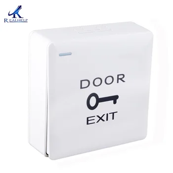 

2018 New Product High Quality RF Single White Push Button with Smooth Panel for Keyless Entry System Push to Exit Buttons