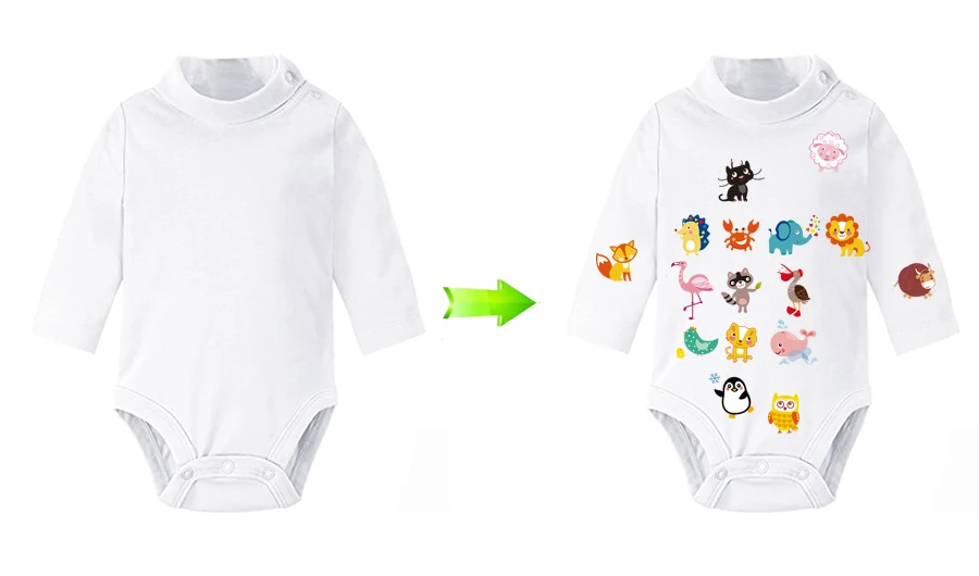 Animal Series Patches for Clothes Stickers Heat Transfer Household Iron-on Patch Parches Para La Ropa 22x22.8cm 2