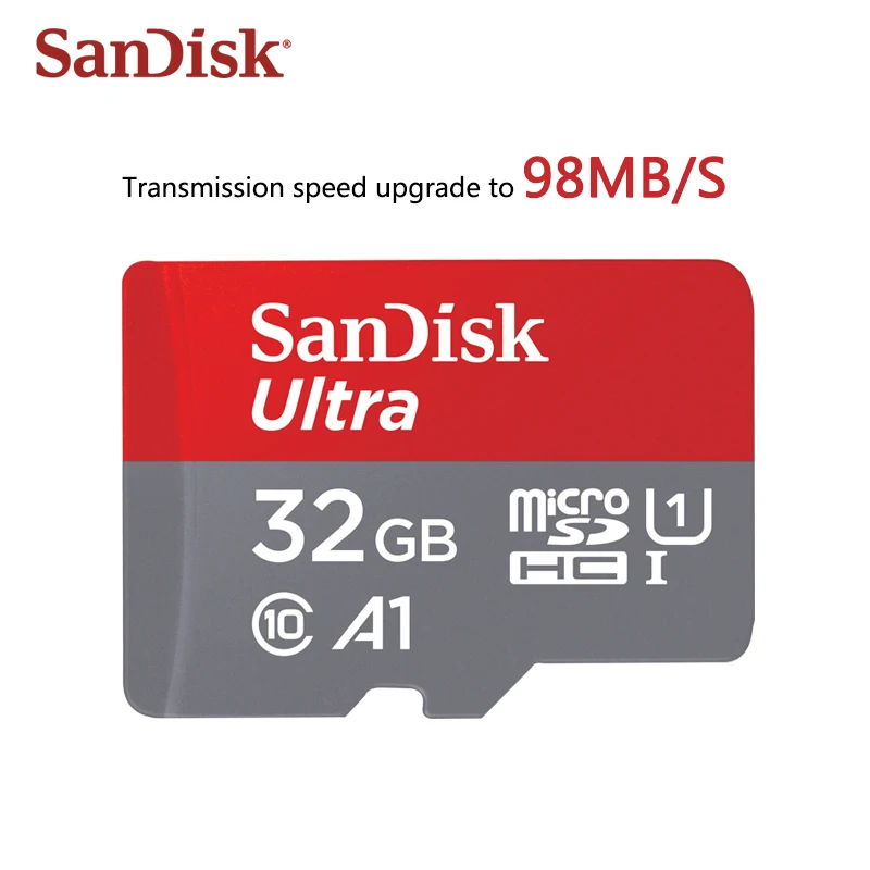 Original Sandisk Micro SD card A1 64gb 128gb 100Mb/s TF card SDHC/SDXC 16gb 32gb NEW arrival memory card+retail package