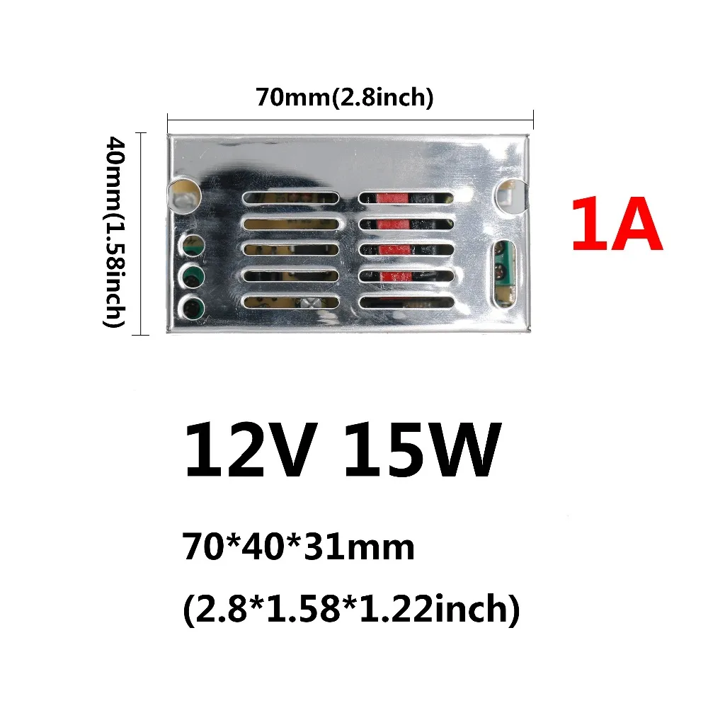 DC12V светодиодный Driver12W/15 Вт/24 Вт/25 Вт/36 Вт/60 Вт/80 Вт/100 Вт/120 Вт светодиодный s Питание постоянный ток Напряжение Управление светильник переменного тока трансформаторы